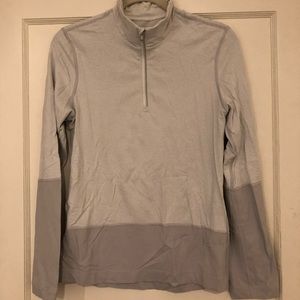 Lululemon Quarter Zip - White and Grey